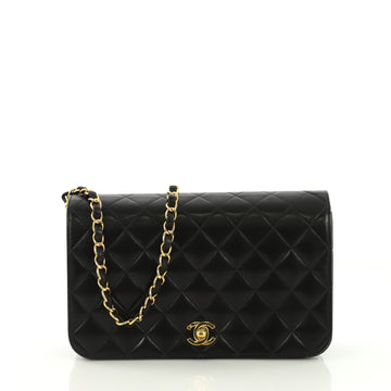 Vintage 3 Way Full Flap Bag Quilted Lambskin Medium