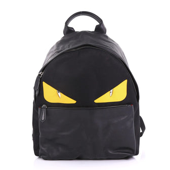 Fendi Monster Backpack Nylon Large Black