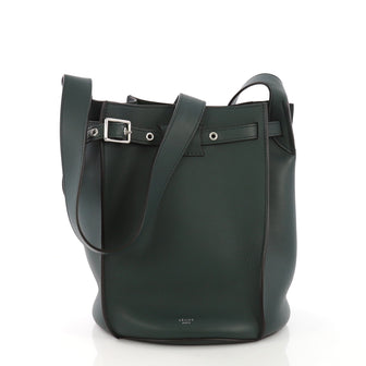 Celine Big Bag Bucket Leather Green