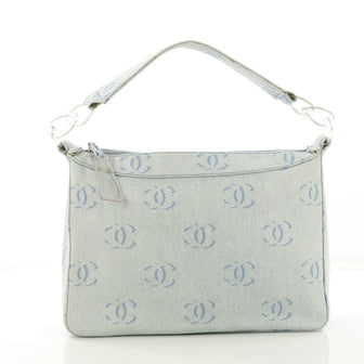 Chanel Vintage CC Shoulder Bag Denim Medium - Rebag