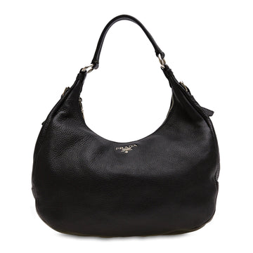 Prada Vitello Daino Zip Top Hobo Medium