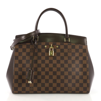 Louis Vuitton Rivoli Handbag Damier MM Brown 3971119