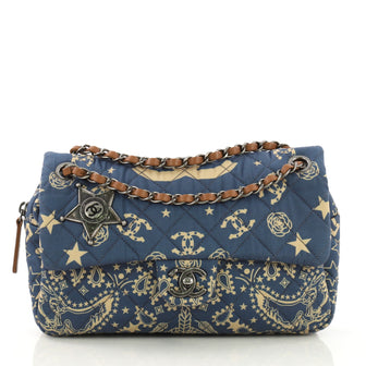 Chanel Paris-Dallas Bandana Flap Bag Quilted Canvas Medium 397116