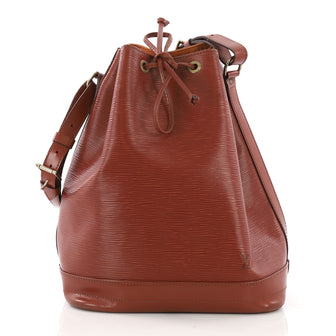 Louis Vuitton Noe Handbag Epi Leather Large Brown 397134