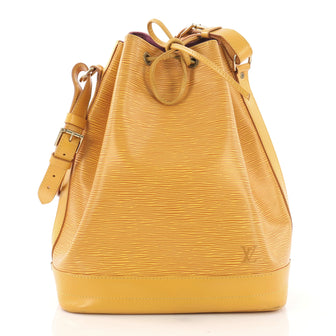 Louis Vuitton Noe Handbag Epi Leather Large Yellow 397139