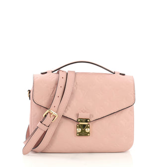 Louis Vuitton Pochette Metis Monogram Empreinte Leather Pink 397611