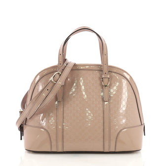 Gucci Nice Top Handle Bag Microguccissima Patent Small Pink 3978917