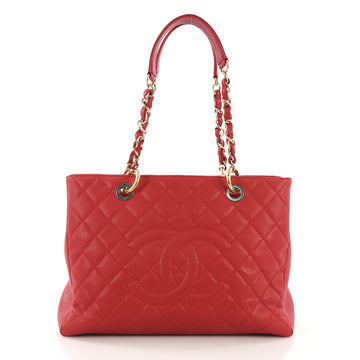 Chanel Grand Shopping Tote Quilted Caviar Red 39847/4