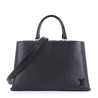Louis Vuitton Kleber Handbag Epi Leather MM Black 398611