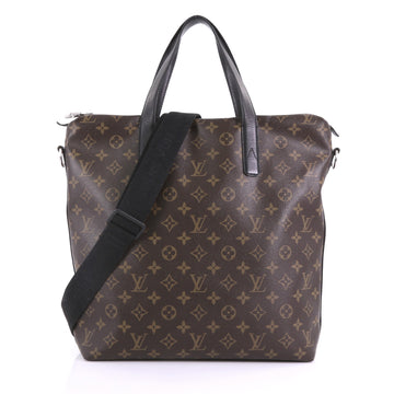 Louis Vuitton Kitan Handbag Macassar Monogram Canvas Brown