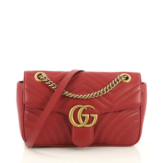 GG Marmont Flap Bag Matelasse Leather Small