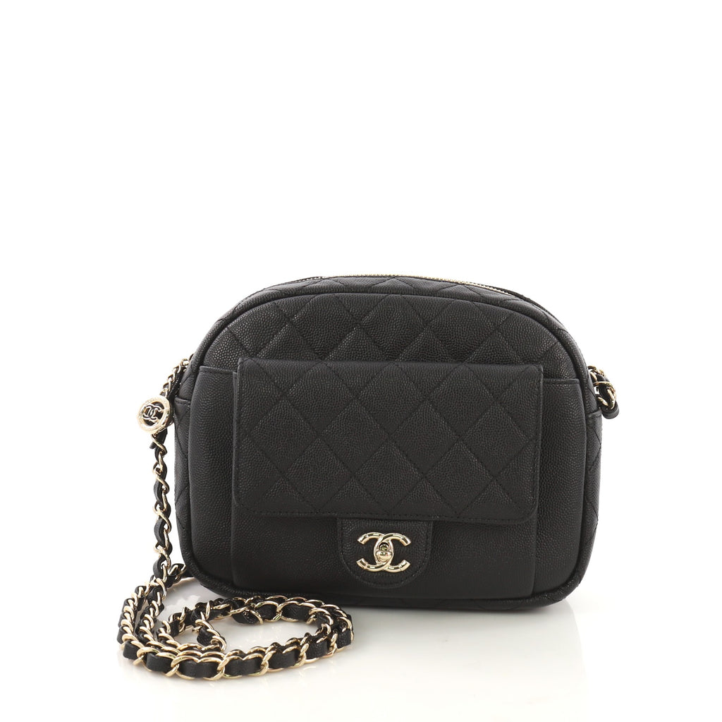Chanel Quilted Small Camera Case Black – DAC
