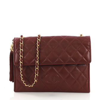 Chanel Vintage Diamond CC Flap Bag Quilted Lambskin Small 398891