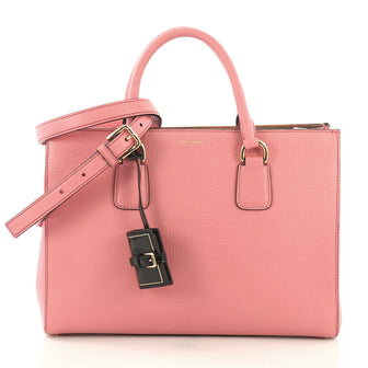 Dolce & Gabbana Clara Tote Leather Pink 399081