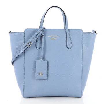 Gucci Convertible Swing Tote Leather Tall Blue