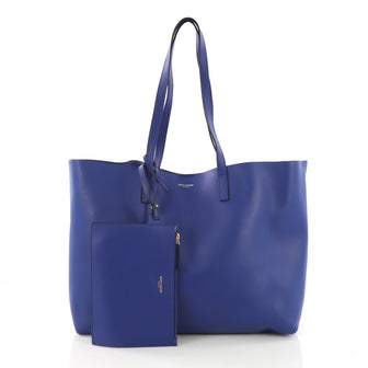 Saint Laurent Model: Shopper Tote Leather Large Blue 39912/5