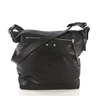 Balenciaga Model: Arena Day Messenger Classic Studs Handbag Leather Black 39912/6