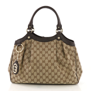 Gucci Sukey Tote GG Canvas Medium Neutral 399134