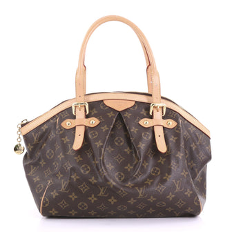 Louis Vuitton Tivoli Handbag Monogram Canvas GM Brown 399137