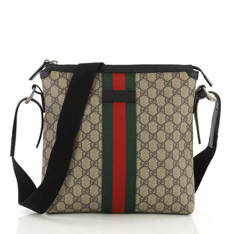 Gucci Web Messenger Bag GG Coated Canvas Medium Neutral 3992901