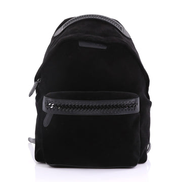 Stella McCartney Falabella Go Backpack Velvet Medium Black