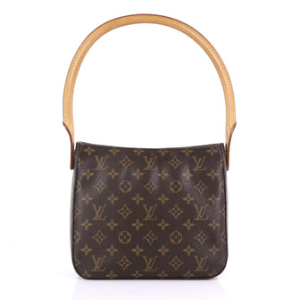 Louis Vuitton Looping Handbag Monogram Canvas MM Brown