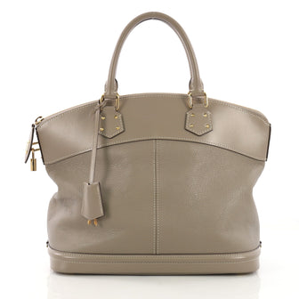 Louis Vuitton Suhali Lockit Handbag Leather MM Neutral 399491