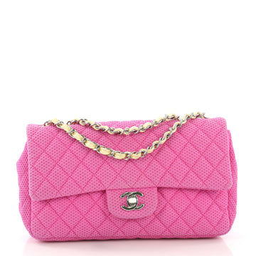 Classic Single Flap Bag Quilted Mesh Medium
