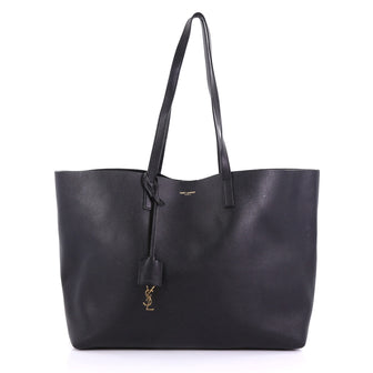 Saint Laurent Shopper Tote Leather Large Black
