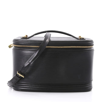 Louis Vuitton Nice Train Case Epi Leather Black 399951