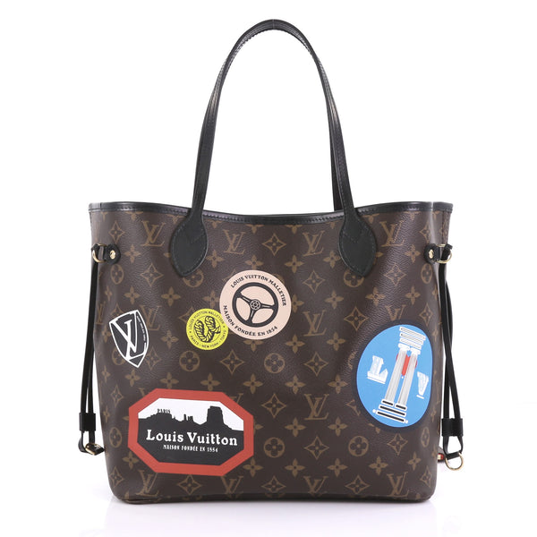 Louis Vuitton Neverfull World Tour Mm Limited Edition Monogram Canvas  Shoulder Bag