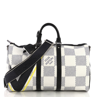 Louis Vuitton Keepall Bandouliere Bag Regatta Damier Cobalt 45