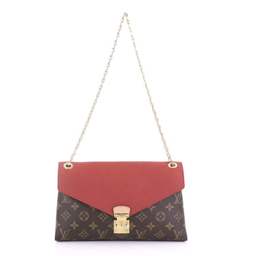 Pallas Chain Shoulder Bag Monogram Canvas and Calf Leather