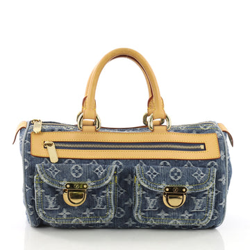 Louis Vuitton Neo Speedy Bag Denim Blue 400282
