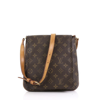 Louis Vuitton Musette Salsa Handbag Monogram Canvas PM Brown