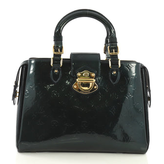 Louis Vuitton Melrose Avenue Handbag Monogram Vernis Green
