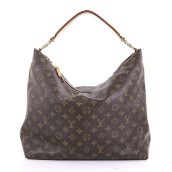 Louis Vuitton Sully Handbag Monogram Canvas MM Brown 400471