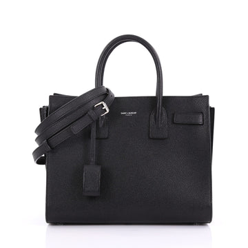 Saint Laurent Sac de Jour NM Handbag Leather Baby Black 400501