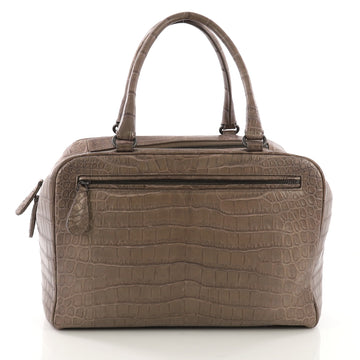 Bottega Veneta Brera Handbag Crocodile Medium Gray 40055/1
