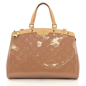 Louis Vuitton Brea Handbag Monogram Vernis MM Neutral