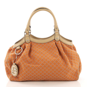 Gucci Sukey Tote Diamante Canvas Medium Orange