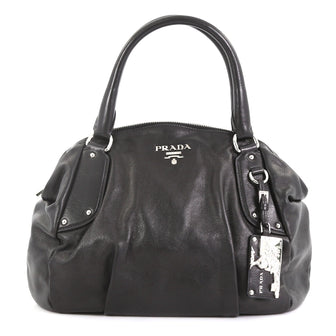Prada Bowler Soft Calfskin Medium Black 40066139