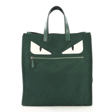 Fendi Monster Tote Nylon Green