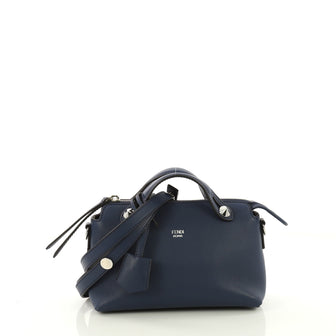 Fendi By The Way Satchel Calfskin Mini Blue 4006616