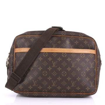 Louis Vuitton Reporter Bag Monogram Canvas GM Brown