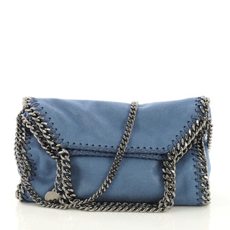 Stella McCartney Falabella Fold Over Crossbody Bag Shaggy Deer