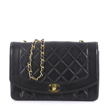 Chanel Vintage Diana Flap Bag Quilted Lambskin Medium 40066190