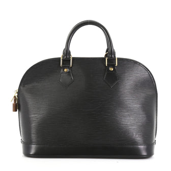 Louis Vuitton Vintage Alma Handbag Epi Leather PM Black