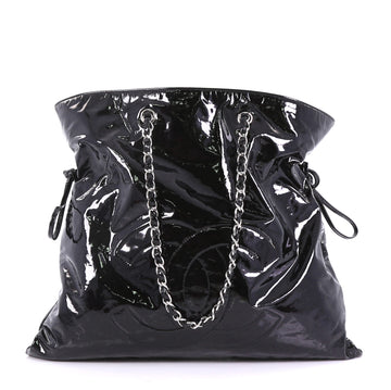 Chanel Bon Bon Tote Patent Large Black