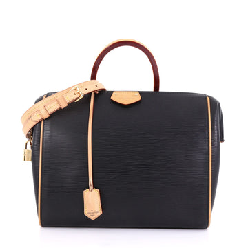 Louis Vuitton Doc Handbag Epi Leather PM Black